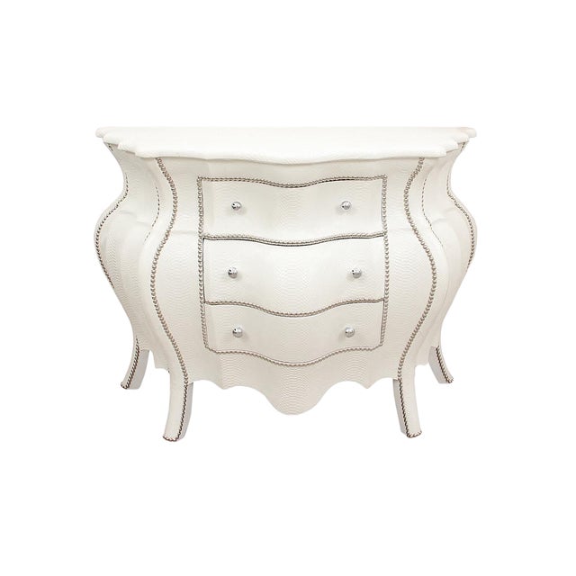 Bombay Chest Of Drawers Wrapped In Faux Crocodile Skin Chairish