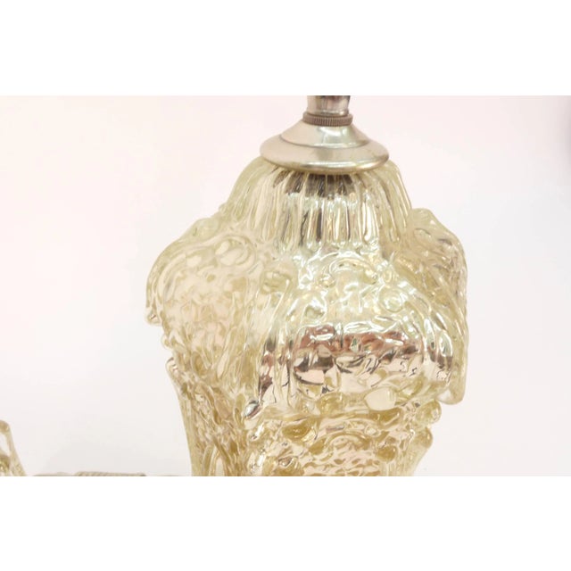 Brass Mercury Glass Table Lamps For Sale - Image 8 of 11
