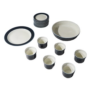 Eco Service Set by Giovanni Garibaldi for Ginori, 1970s, Set of 20 For Sale