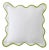 Chairish x Kassatex - Scallop Lounge Chair 20" Pillow, Lime Green For Sale