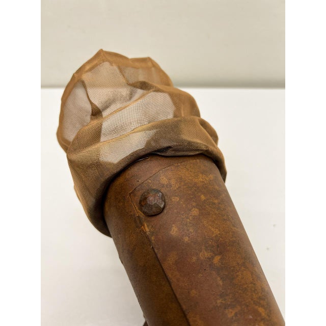 Large Torch Wall Lamps Wrought and Mesh Metal, 1970s, Set of 2 For Sale - Image 10 of 18