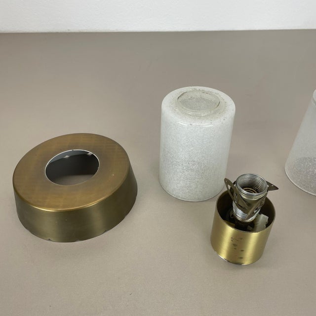 Minimalist Brass and Glass Tube Ceiling Lights, Italy 1970s, Set of 2 For Sale - Image 13 of 18