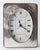Vintage Silver Plated Desk Clock with Rectangular Case with Oval Clock Face by Del Conte Italy, 1960s For Sale - Image 3 of 12