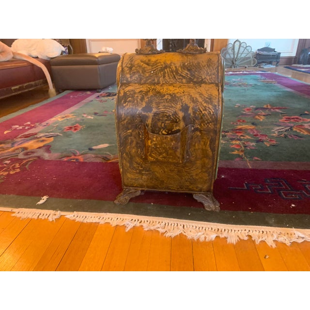 1910s French Coal Shuttle For Sale - Image 4 of 8