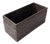 Artifacts Rattan Rectangular Everything Basket in Tudor Black - 13" For Sale