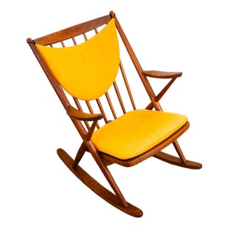 Mid-Century Danish Modern Teak Rocker Attributed to Frank Reenskaug for Bramin For Sale