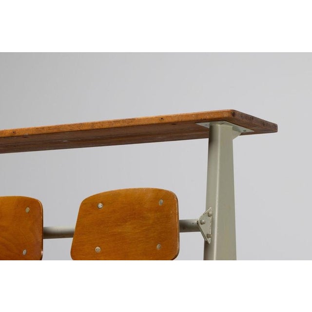 Lectura Hall Chairs attributed to Jean Prouvé for Ensic, France, 1950s For Sale - Image 13 of 18