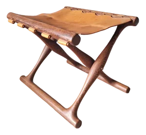 Guldhoj Folding Stool by Poul Hundevad for Hundevad & Co., Denmark, 1948