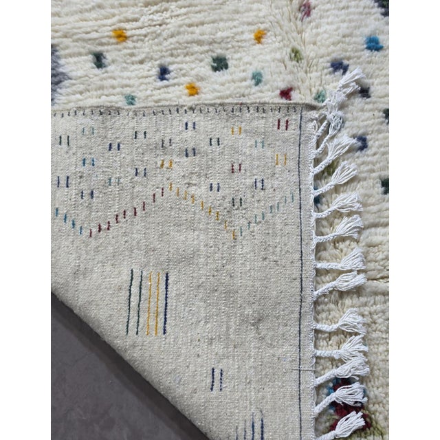 Moroccan Artisan Azilal Rug - 7.2 X 6.2 Ft For Sale In Cleveland - Image 6 of 8