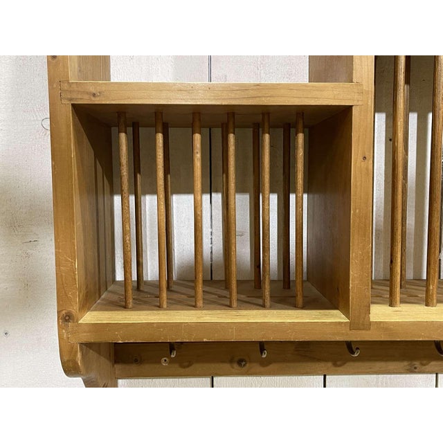 English Wall Shelf in Fir Wood, 1980s For Sale - Image 4 of 10