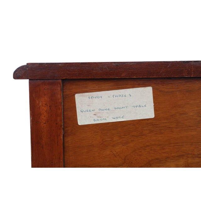 Mid-Century Burr Walnut Bedside Tables from the Savoy Hotel, London, 1950s, Set of 2 For Sale - Image 10 of 13