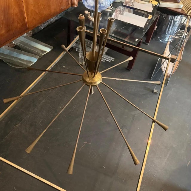 1950s Mid-Century Modern Huge Sputnik Chandelier by Oscar Torlasco for Lumi For Sale - Image 15 of 18