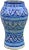 Early 20th Century Blue Moorish-Patterned Ceramic Vase For Sale