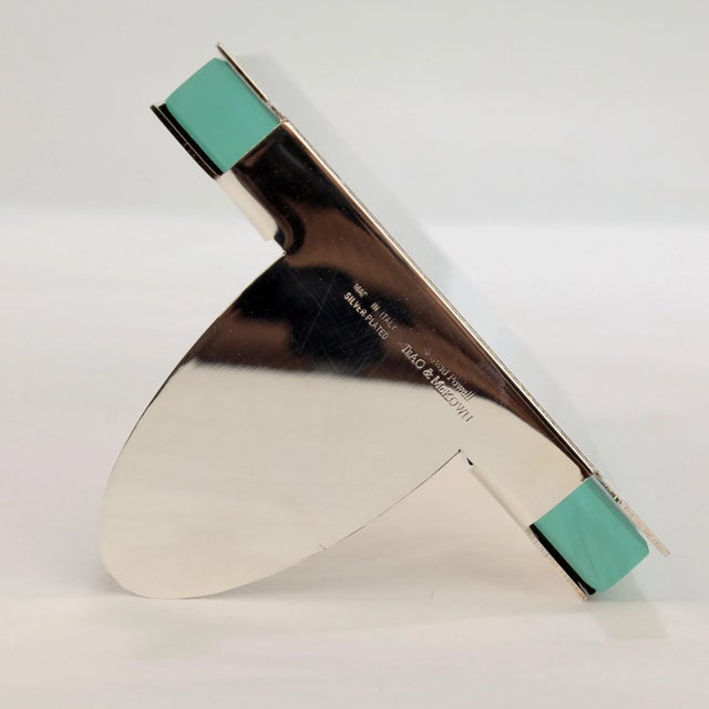Postmodern Silver Plate 'Ripple' Photo Frame by TsAO & McKown for Swid Powell For Sale In Philadelphia - Image 6 of 8