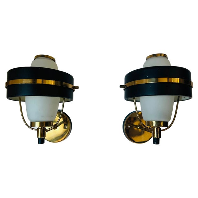 1950s Stilnovo Italian Mid Century Wall Lights - A Pair For Sale - Image 13 of 13