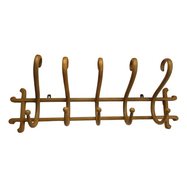Wall-Mounted Coat Rack by Thonet, 1890s For Sale