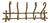 Wall-Mounted Coat Rack by Thonet, 1890s For Sale