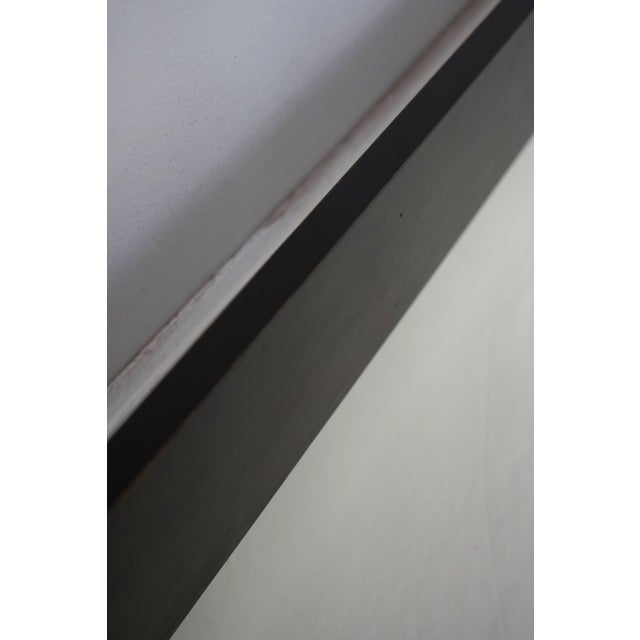 Wood Century Black Painted Queen Size Headboard For Sale - Image 7 of 10