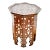 Vintage Handcrafted Moorish-Patterned Mother-Of-Pearl Accent Table For Sale