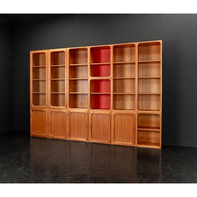 Modular Wall Unit in Pine, 1950s, Set of 13 For Sale - Image 9 of 18