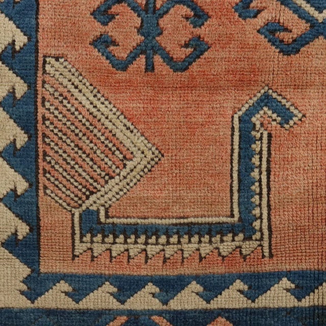 Antique Kars-Kasak Cotton and Wool Heavy Knot Rug, Turkey For Sale - Image 4 of 7