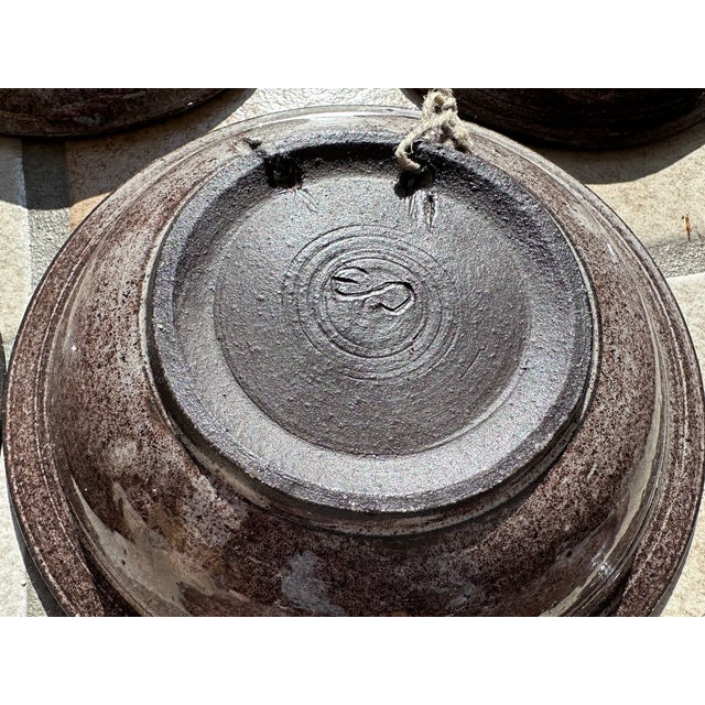 1970s Small Studio Ceramic Wall Plates from Serocka, Germany, 1970s, Set of 7 For Sale - Image 5 of 11
