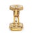 AFD Home Silvered and Gilded Wood Camel Form Side Table, with octagonal top. 26.25" H x 23.5" W x 14.5" D. Provenance:...