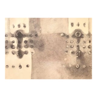 Vintage Pat Martin Drawing, Graphite on Paper - 1980s For Sale