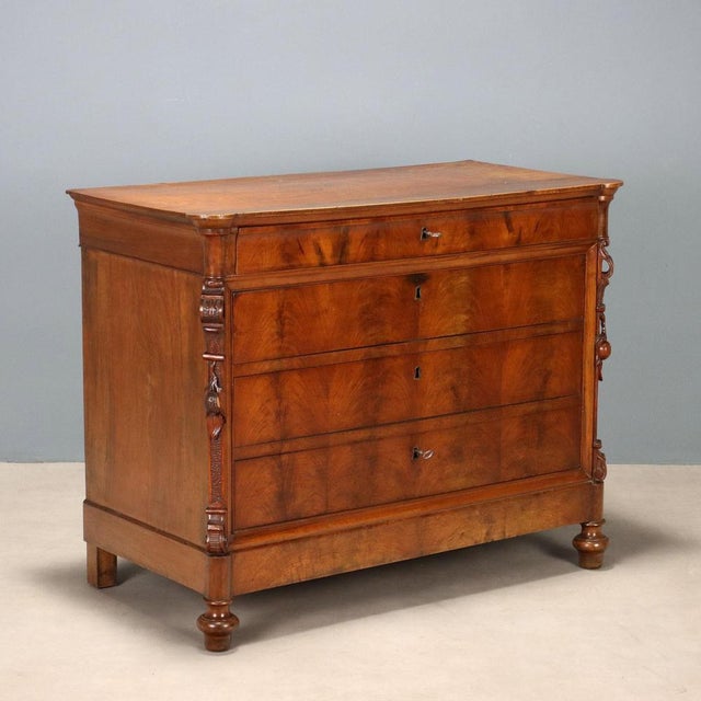 Charles X Mahogany Chest of Drawers For Sale - Image 11 of 11