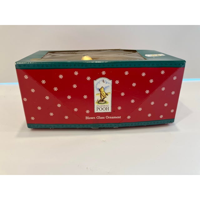 1997 Pooh Bear Glass Ornament For Sale - Image 9 of 9