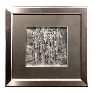 Original Mixed Media With Oil Acrylic Painting by Irina Russkol, Hand Signed
