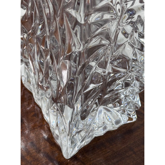 Glass Tapio Wirkkala for Rosenthal Vintage Rosenthal Crystal Crushed Paper Bag Glass Vase For Sale - Image 7 of 12