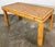 Mid 20th Century Vintage Split Reed Bamboo Table 1970s For Sale - Image 5 of 11