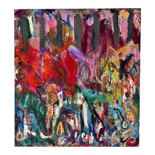 Chic and Bold Modern Abstract Painting For Sale