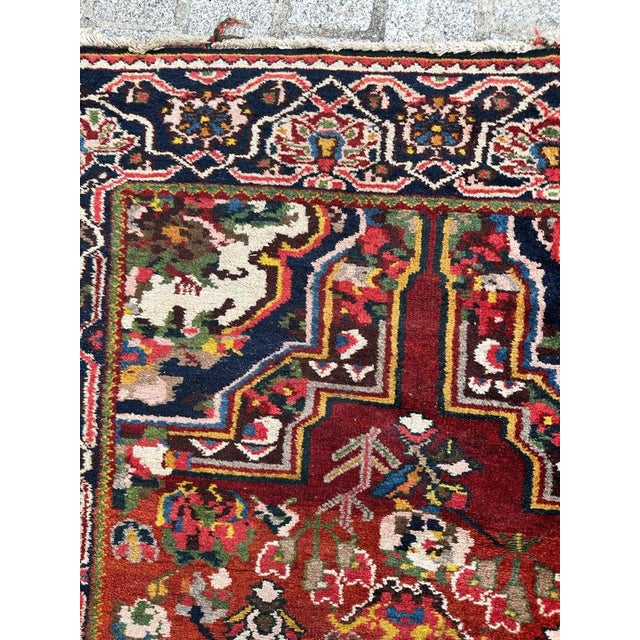 Mid-Century Bakhtiar Savonnerie Runner, 1940s For Sale - Image 10 of 18