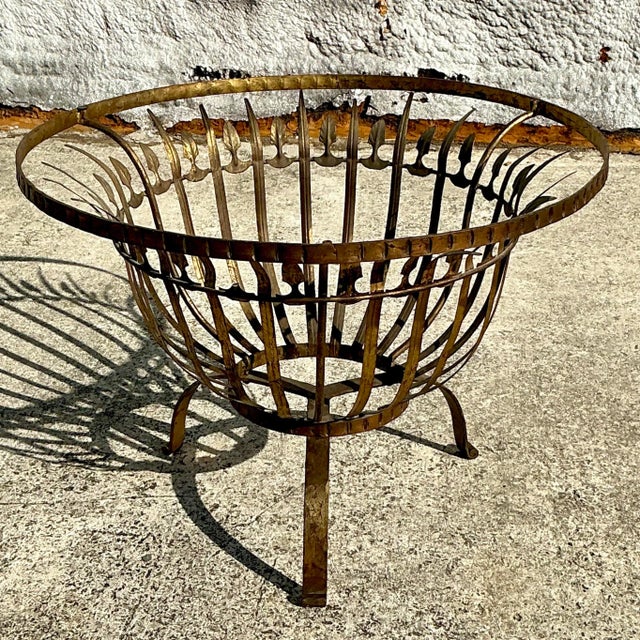 Vintage Regency Ferrocolor Spain Gilt Table For Sale In West Palm - Image 6 of 11