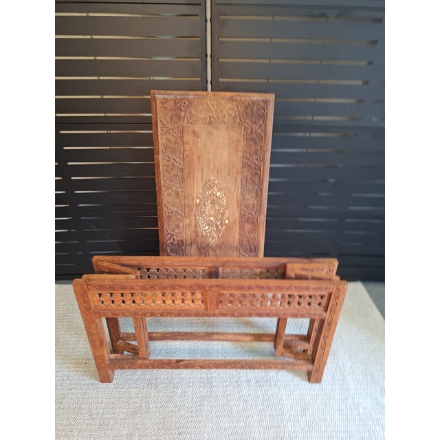 Early 20th Century Early 20th Century Folding Mersham Hand Carved Table For Sale - Image 5 of 9