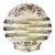 1890s English Majolica Shell Shape Asparagus Plate For Sale