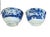 Antique Blue & White Canton Pagoda Pattern Tea Cups- Set of 2 For Sale - Image 9 of 11