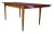 Table: h: 75cm w: 130-180cm d: 84cm chair: h: 85cm w: 58cm d: 52cm a british midcentury modern extending dining table and...