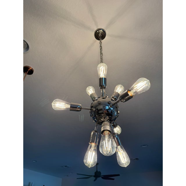 1970s Mid Century Modern Murano Venini Triedi Sputnik Chandelier For Sale - Image 12 of 17