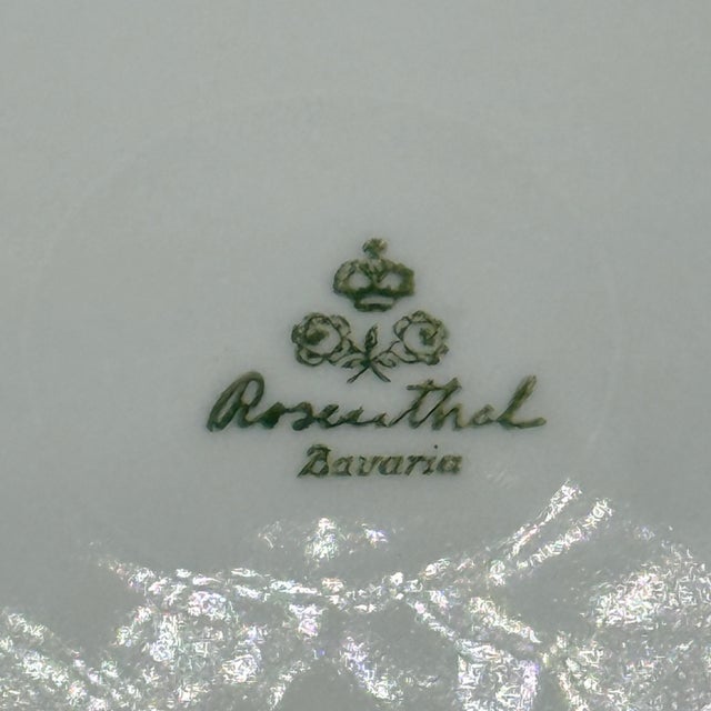 Antique Rosenthal Bavaria Greek Key Gilt Bread Plates, 6” (C. 1920s–30s) - Set of 8 For Sale In Richmond - Image 6 of 7