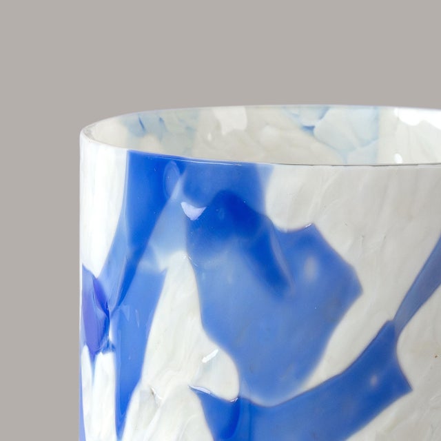 Not Yet Made - Made To Order Stories of Italy Nougat Tumblers - Blue, Set of 6 For Sale - Image 5 of 7