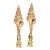 1970s Coastal Sea Shells Pair Lamp Finials For Sale