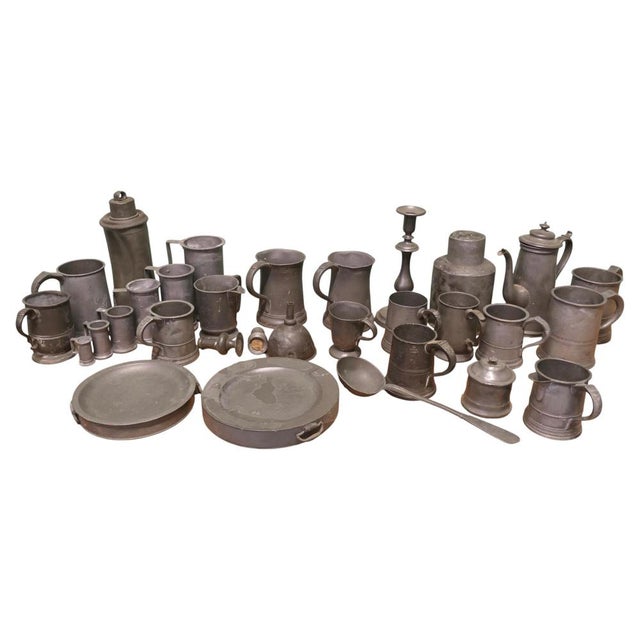 Pewter Pub Decor, 18th and 19th Century, Set of 30 For Sale - Image 9 of 9
