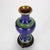 Blue Antique Chinese Cloisonne Enameled Floral Vase With Peony & Wood Base C1930 For Sale - Image 8 of 8