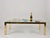 Gold Italian Gilt Brass and Crystal Rectangular Coffee Table, Italy, 1970s For Sale - Image 8 of 13