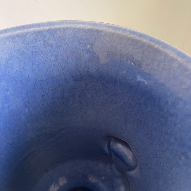 Vintage Glazed Terra Cotta Urn For Sale In Portland, ME - Image 6 of 11