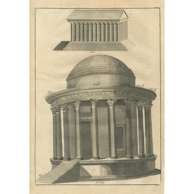 Bernard de Montfaucon, Temple of Vesta & Classical Rotunda, 1721, Engraving For Sale - Image 3 of 10