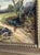 Brown 19th Century Original British Oil Painting, Geese/Ducks by a Cottage Pond, Joseph Thors For Sale - Image 8 of 12